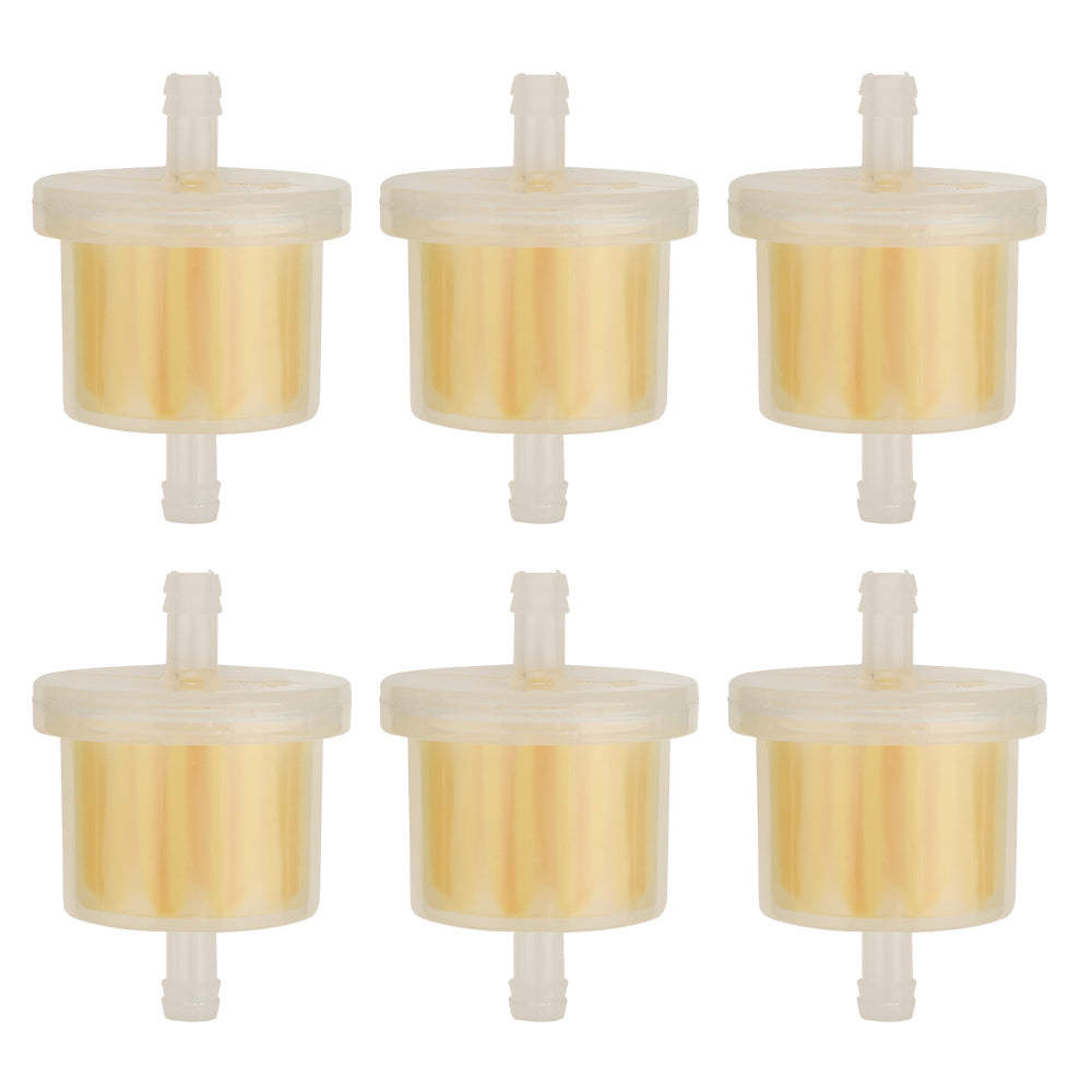 Hipa Pack of 6 Fuel Filters For Kawasaki 21.5HP FR651V 23HP FR691V 24HP FS730V 20.5HP FX651V 22HP FX691V 23.5HP FX730V 24.5HP FX751V Engine # Ariens 00873700 Kawasaki 49019-7001 49019-7005