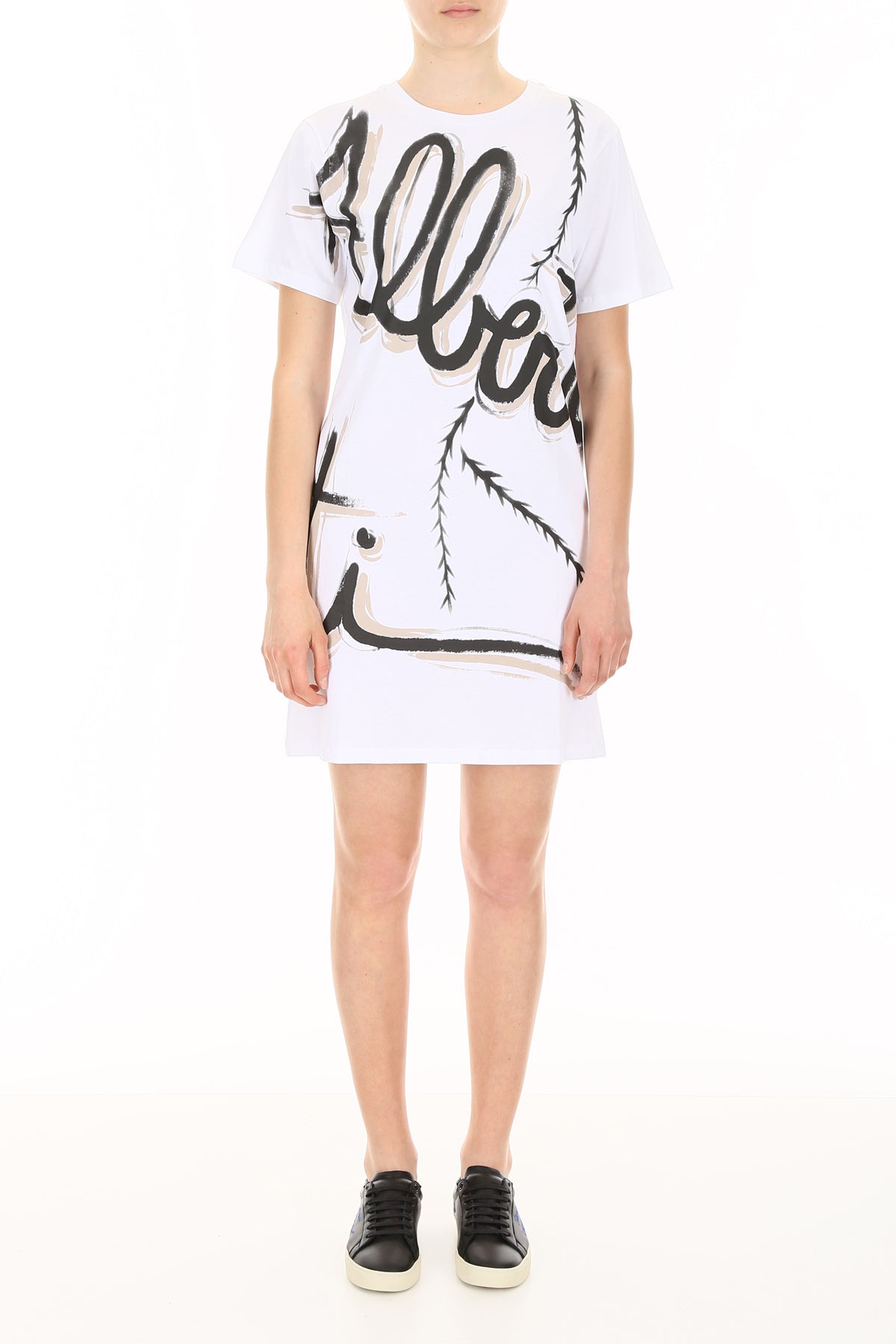 Alberta ferretti jersey mini dress