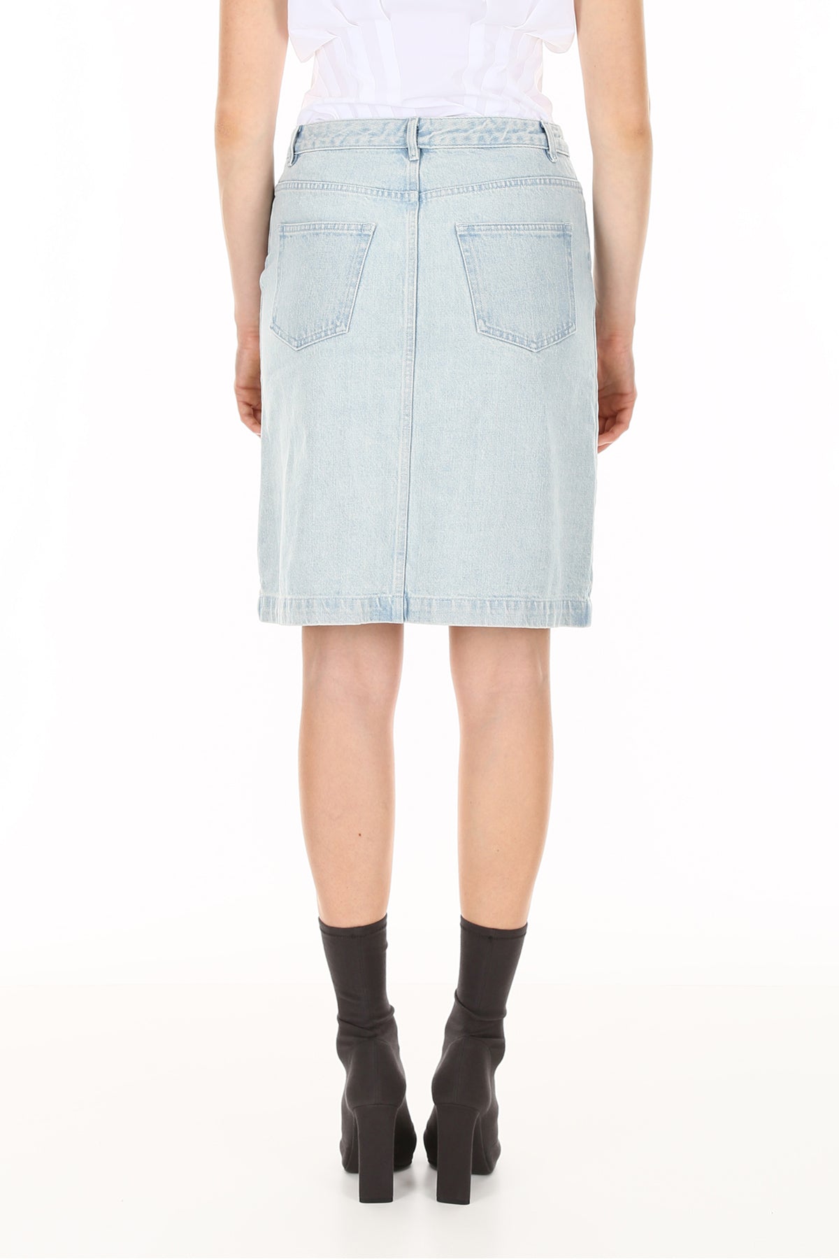 A.p.c denim therese skirt