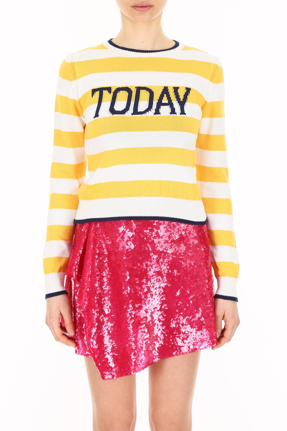 Alberta ferretti today intarsia pull