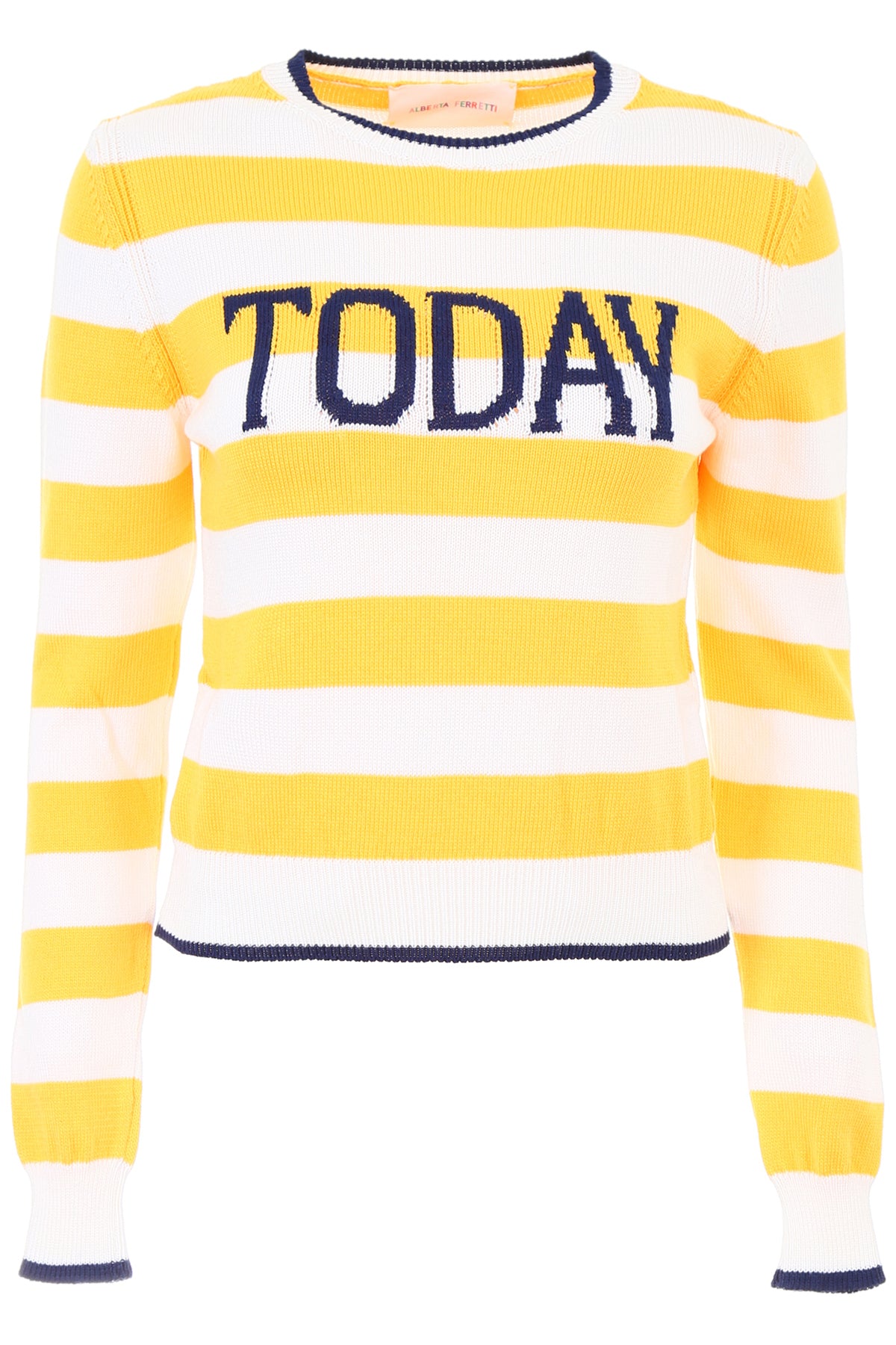 Alberta ferretti today intarsia pull