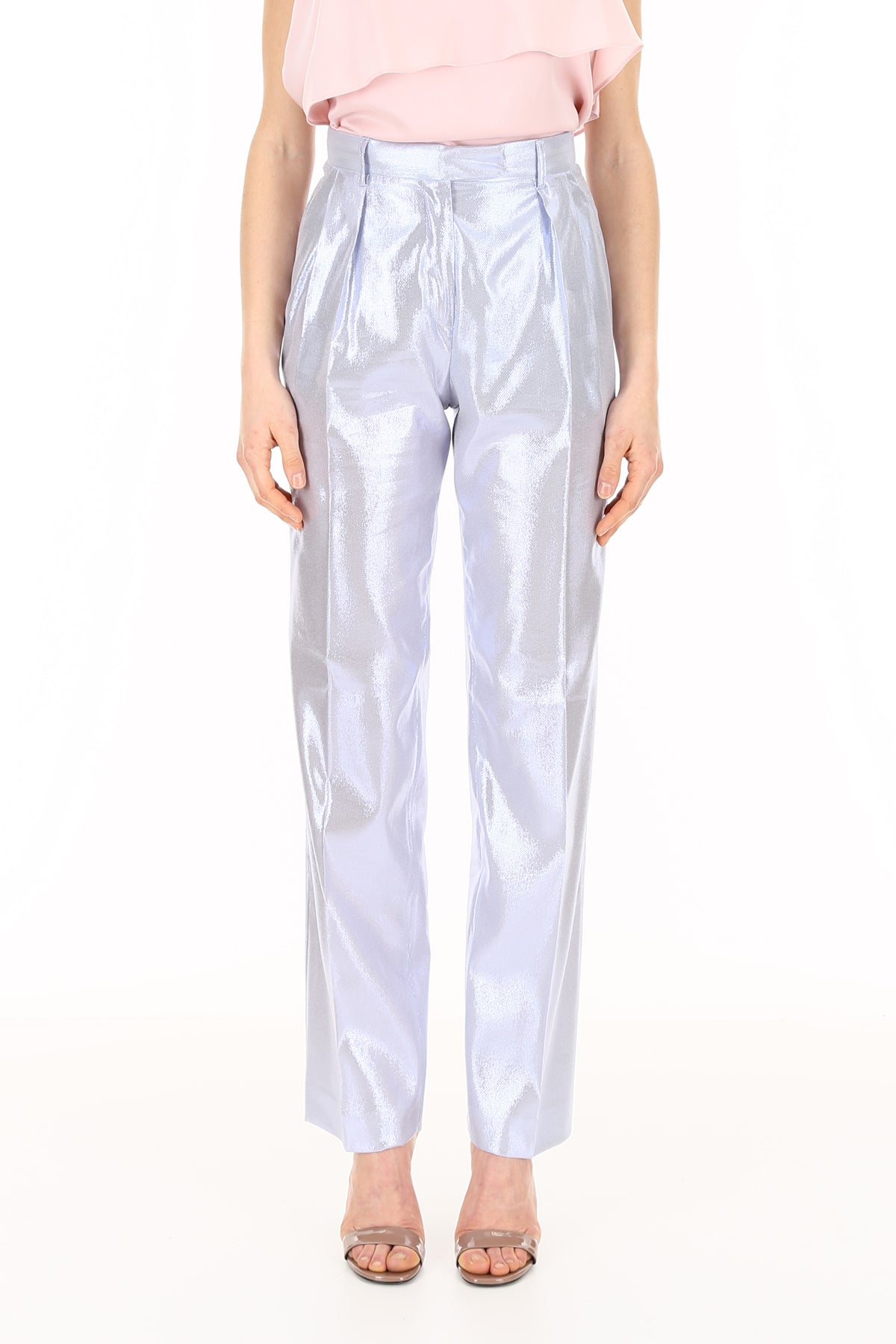 Alberta ferretti lurex trousers