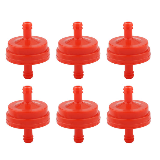 Hipa 6pcs 1/4" Inline 298090 298090S Gas Fuel Filter For Briggs Stratton Tecumseh HSK40 HSK50 HS50 HSSK40 HSSK50 Lawn Mower