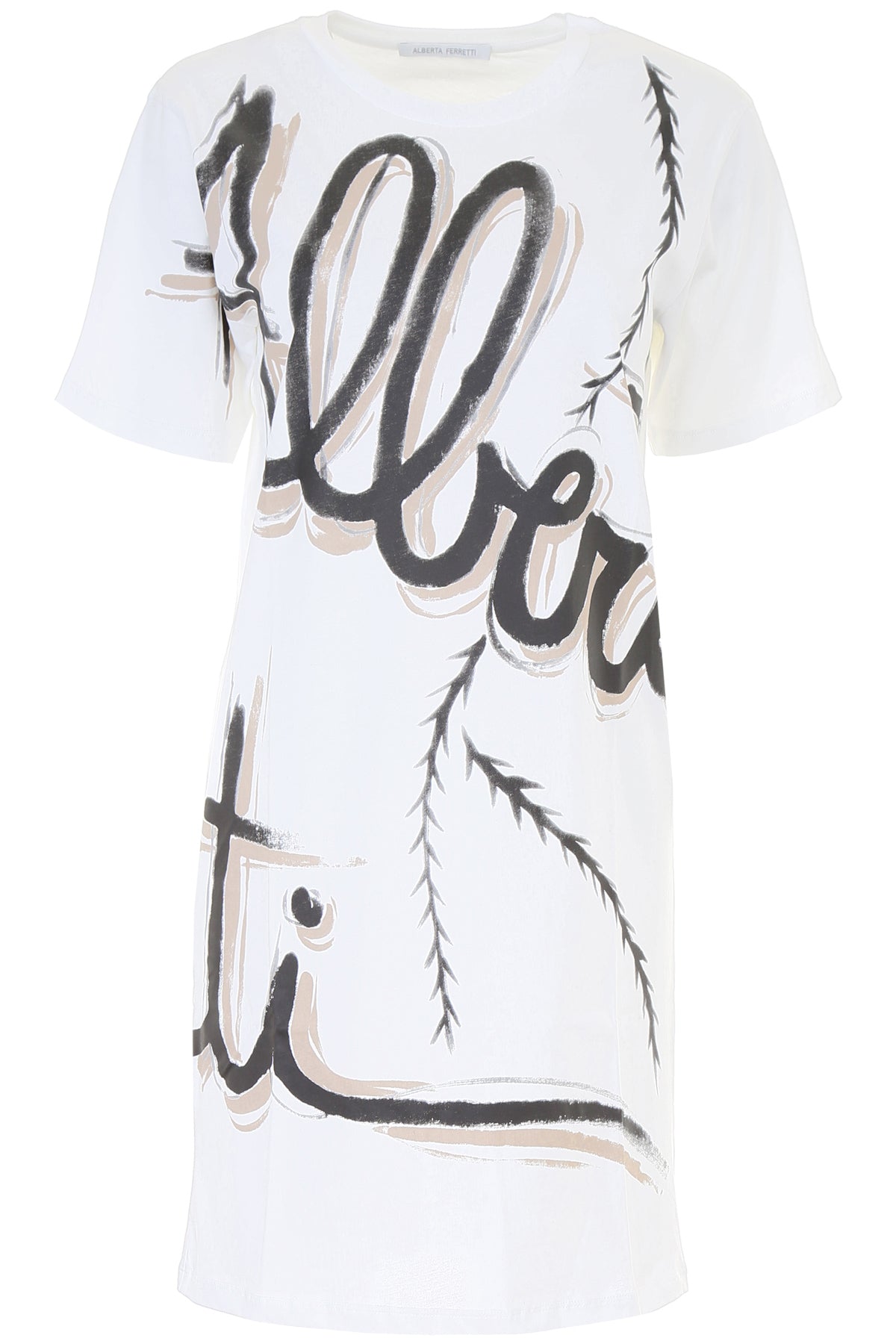 Alberta ferretti jersey mini dress