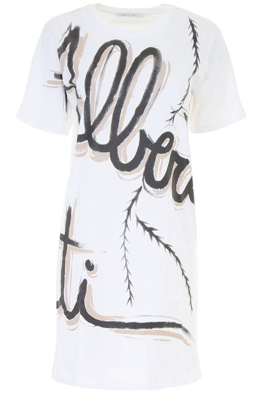 Alberta ferretti jersey mini dress