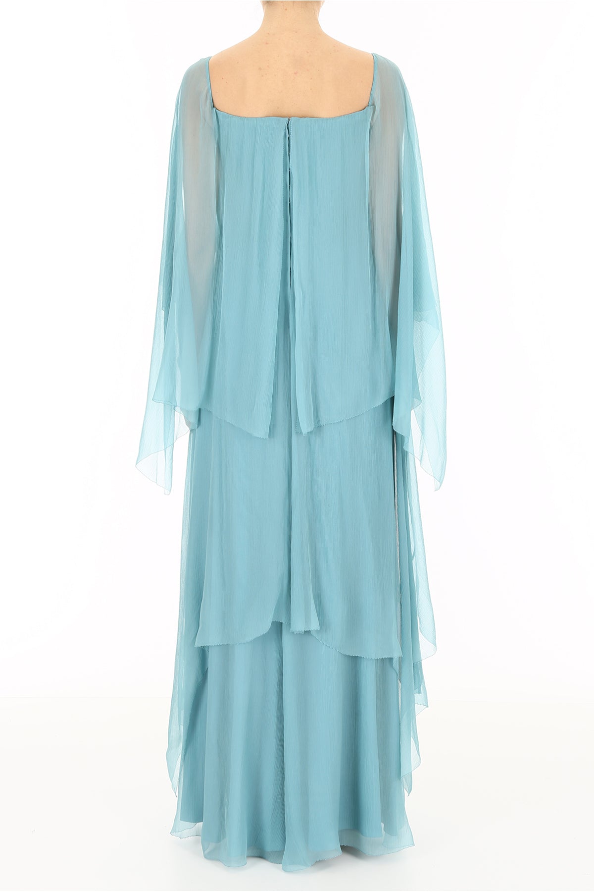Alberta ferretti long silk dress
