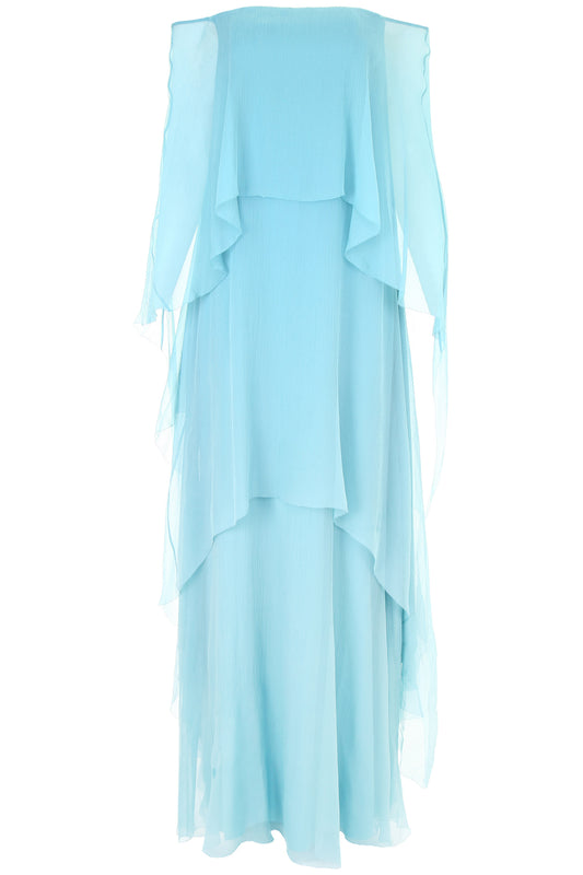 Alberta ferretti long silk dress