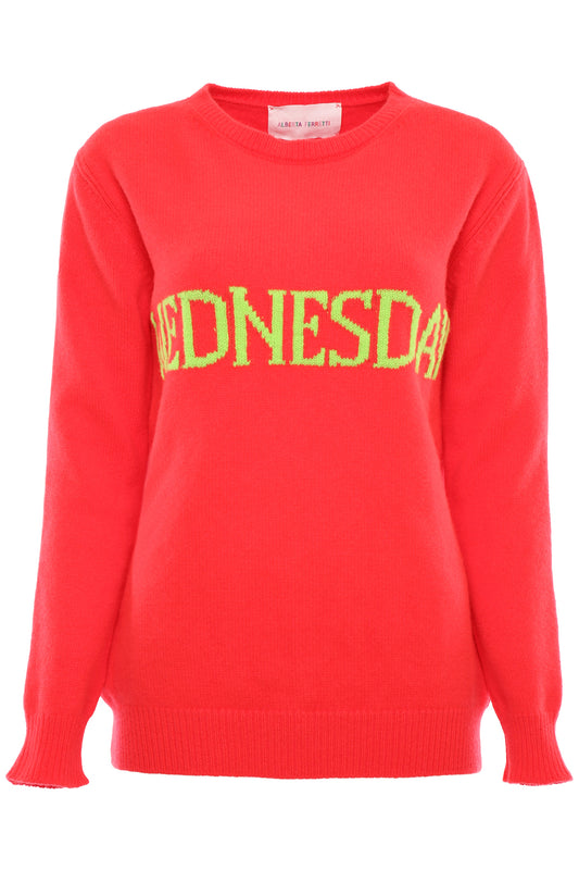 Alberta ferretti wednesday intarsia pull
