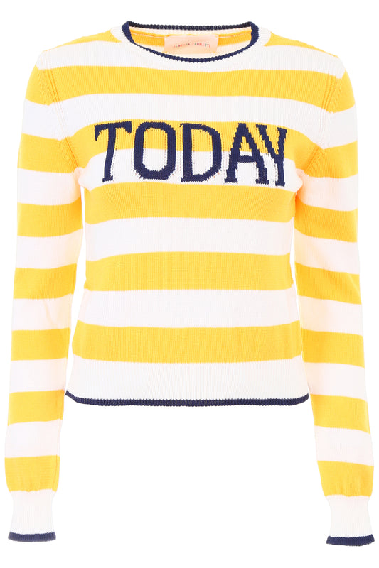 Alberta ferretti today intarsia pull
