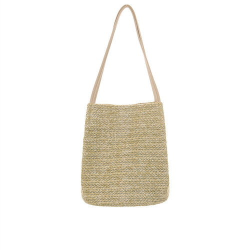 2018 Summer Women Durable Weave Straw Beach Bags Feminine Linen Woven Bucket Bag Grass Casual Tote Handbags Knitting Rattan Bags