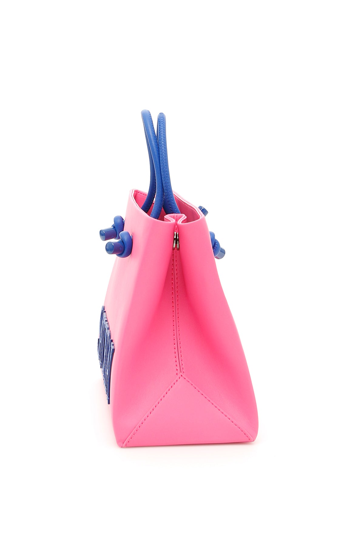 Alberta ferretti leather saturday shopping bag