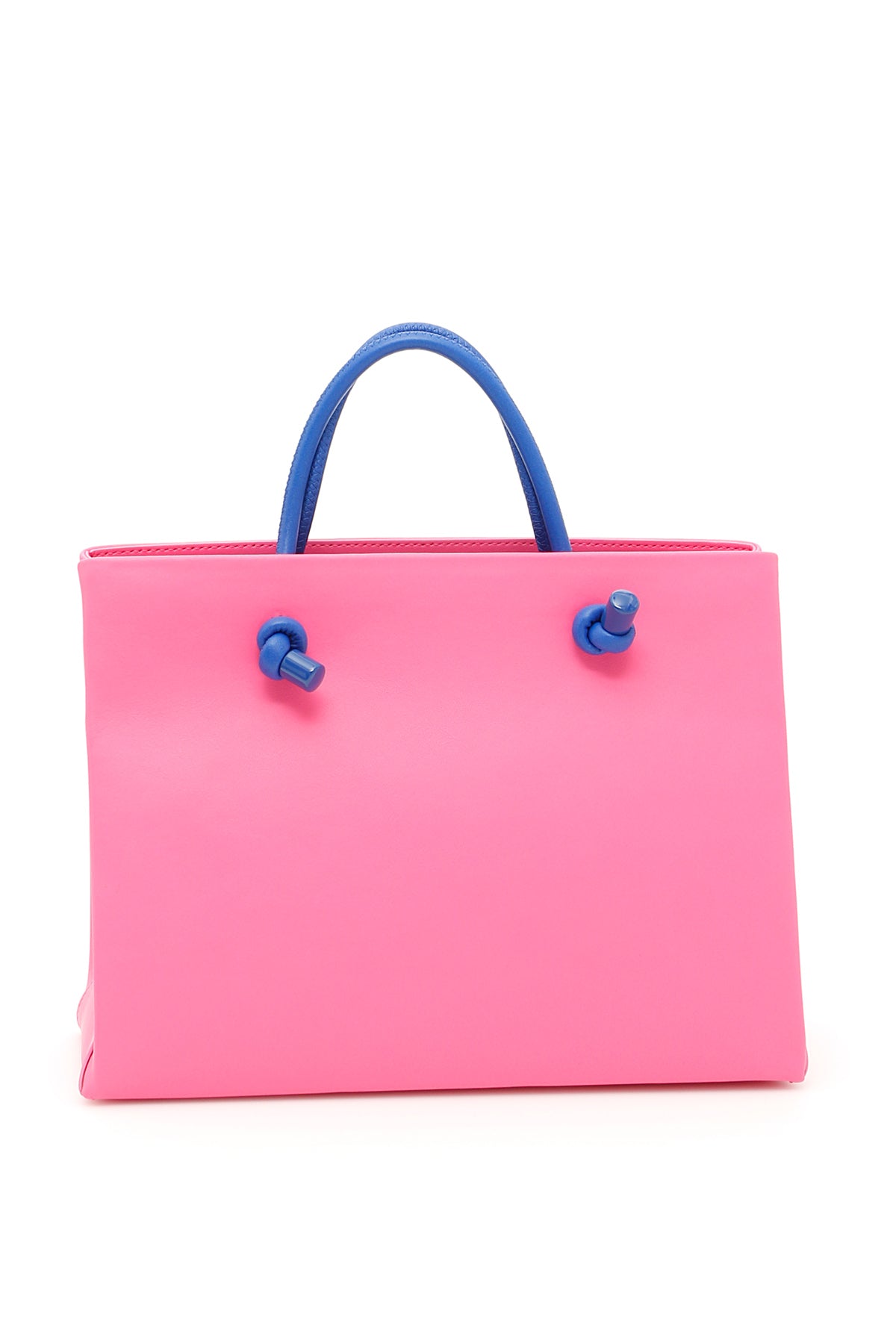 Alberta ferretti leather saturday shopping bag