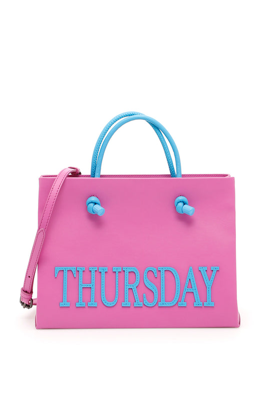 Alberta ferretti leather thursday shopping bag