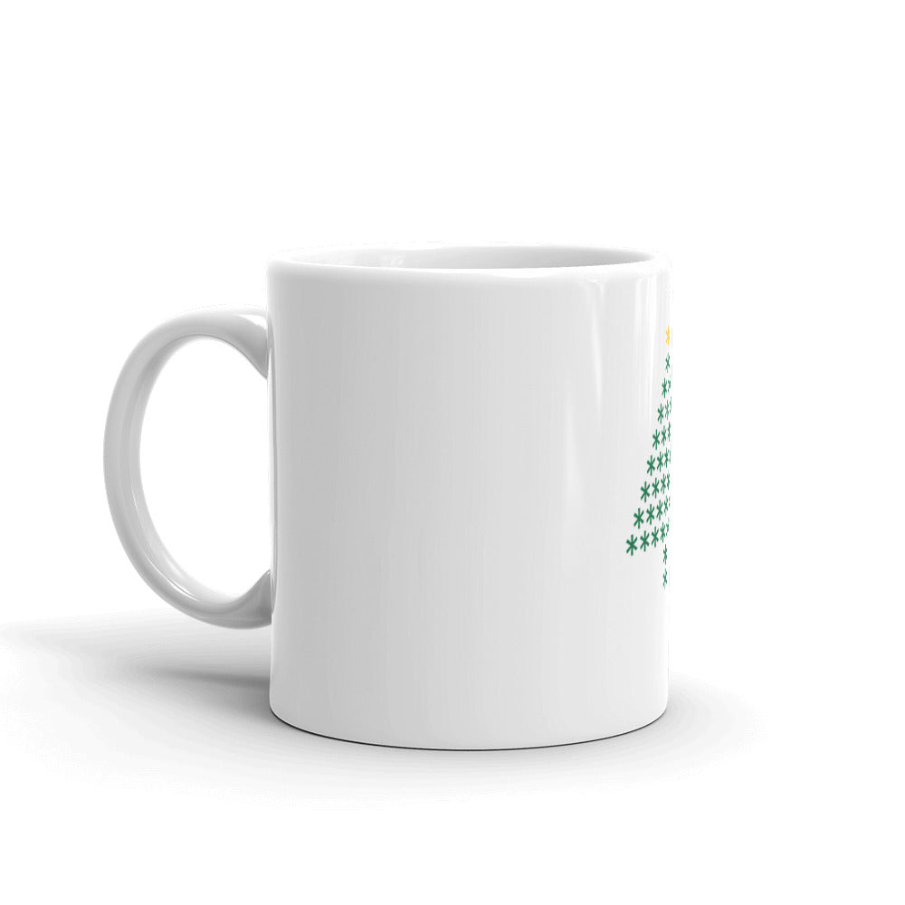 White glossy mug